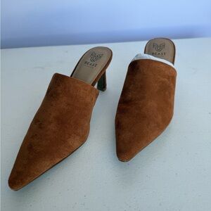 BEAST FASHION Brown Suede Mules